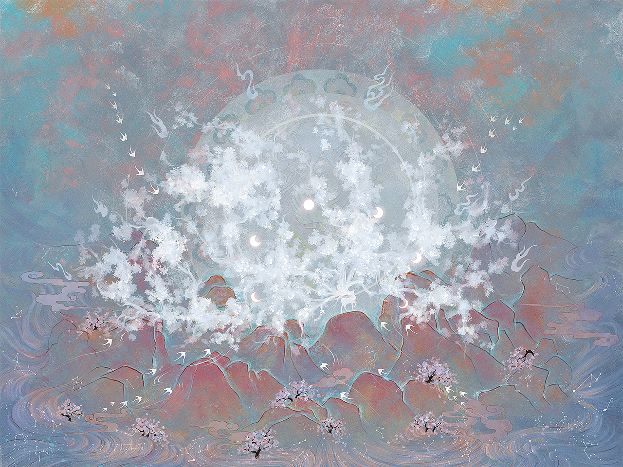 溪月｜国风作品合集（图ZNDA2MjM2NjA0） - 创作习作 - 站酷设计师溪月_xy原创素材 - 站酷ZCOOL