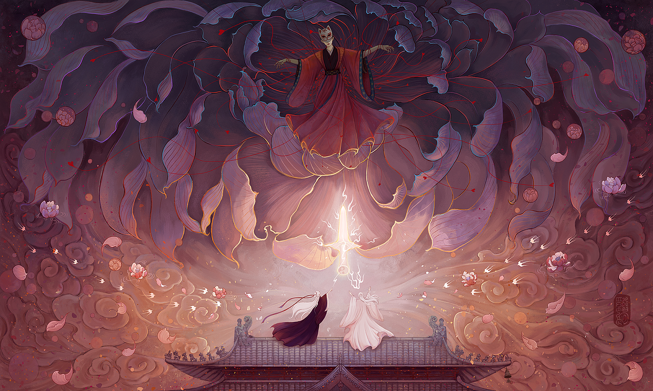 溪月｜国风作品合集（图ZNDA2MjM2NzQw） - 创作习作 - 站酷设计师溪月_xy原创素材 - 站酷ZCOOL