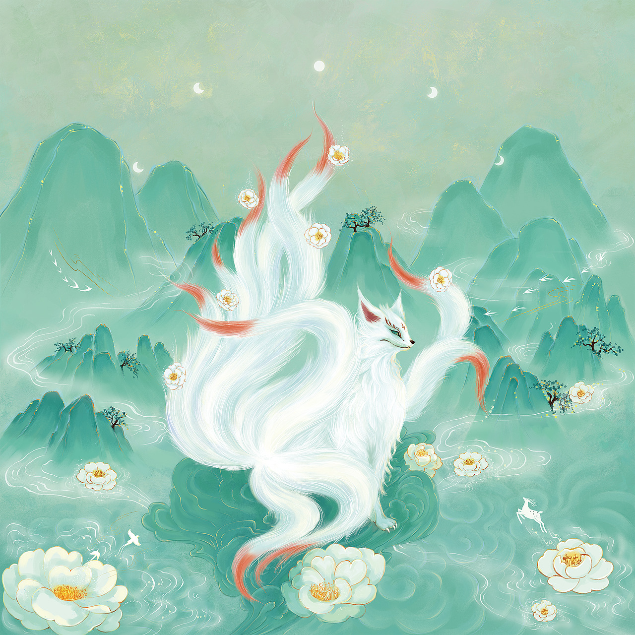 溪月｜国风作品合集（图ZNDA2MjM3MjY4） - 创作习作 - 站酷设计师溪月_xy原创素材 - 站酷ZCOOL