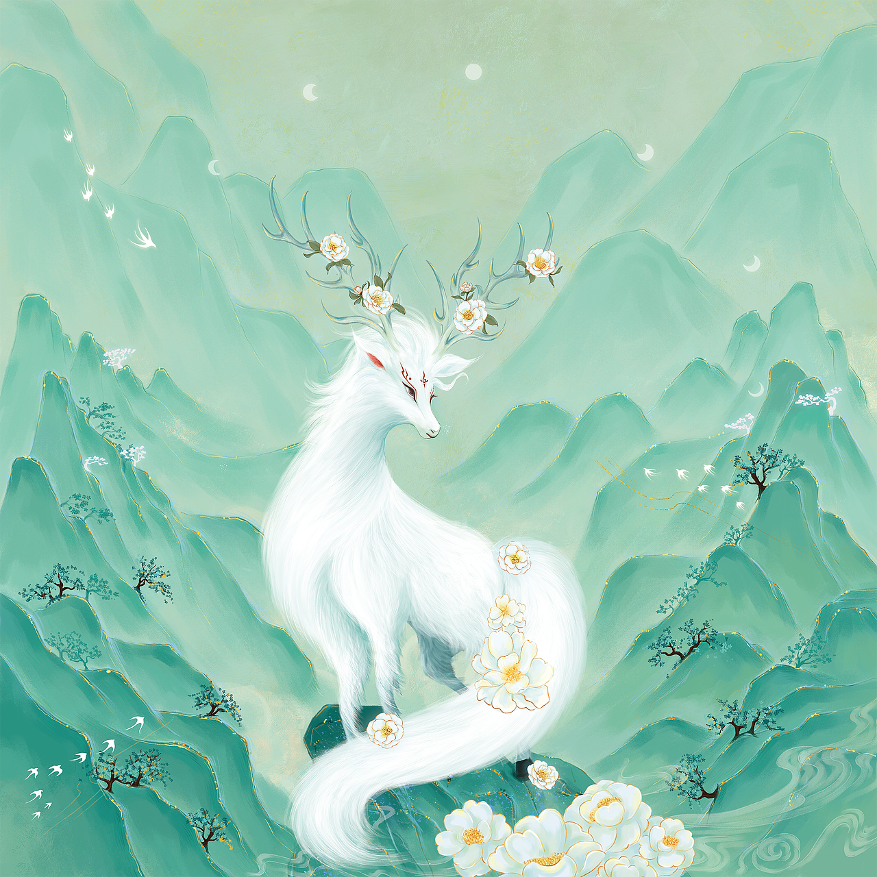 溪月｜国风作品合集（图ZNDA2MjM3Mjcy） - 创作习作 - 站酷设计师溪月_xy原创素材 - 站酷ZCOOL