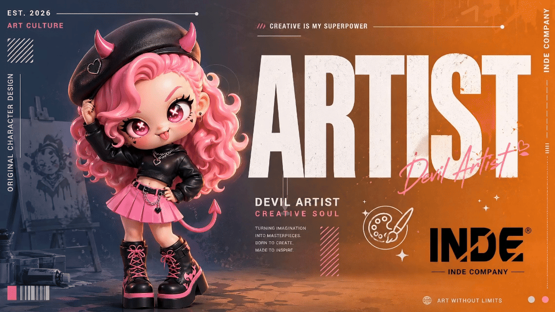 不被定义者的共鸣-IP小恶魔（图ZNDA2MjM4NTYw） - 人物/生物 - 站酷设计师AI图图原创素材 - 站酷ZCOOL