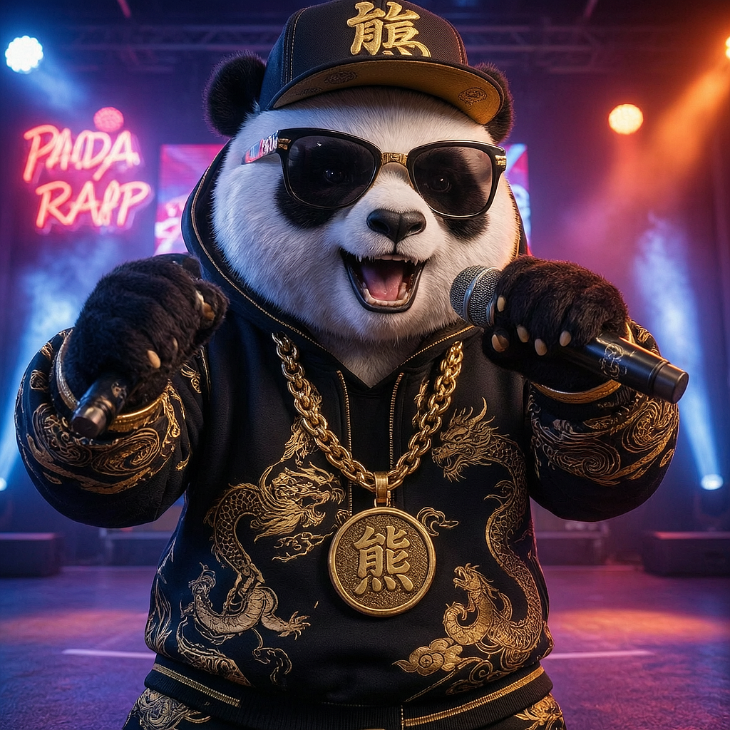 熊猫PANDA RAP(图ZNDA2MjQ3Nzky) - 人物/生物 - 站酷设计师xixihaha13原创素材 - 站酷ZCOOL