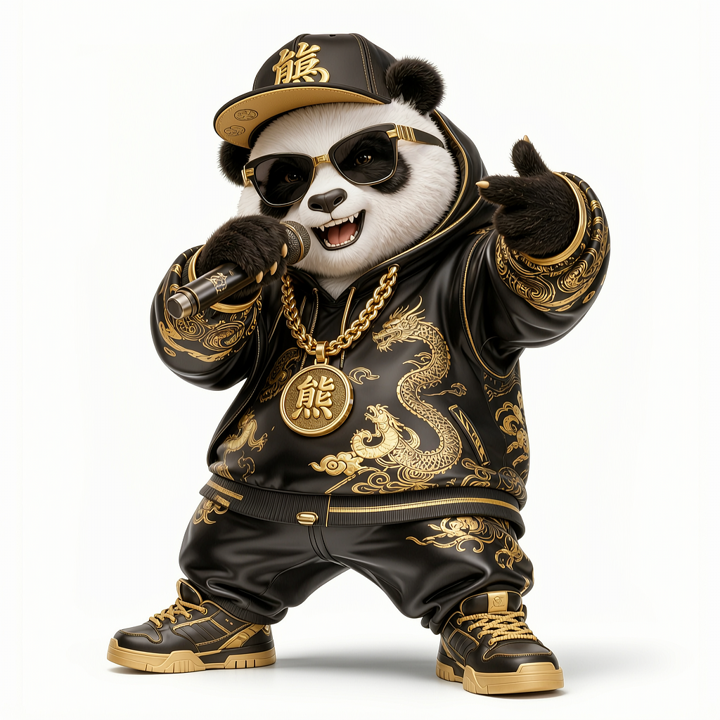 熊猫PANDA RAP(图ZNDA2MjQ3ODAw) - 人物/生物 - 站酷设计师xixihaha13原创素材 - 站酷ZCOOL