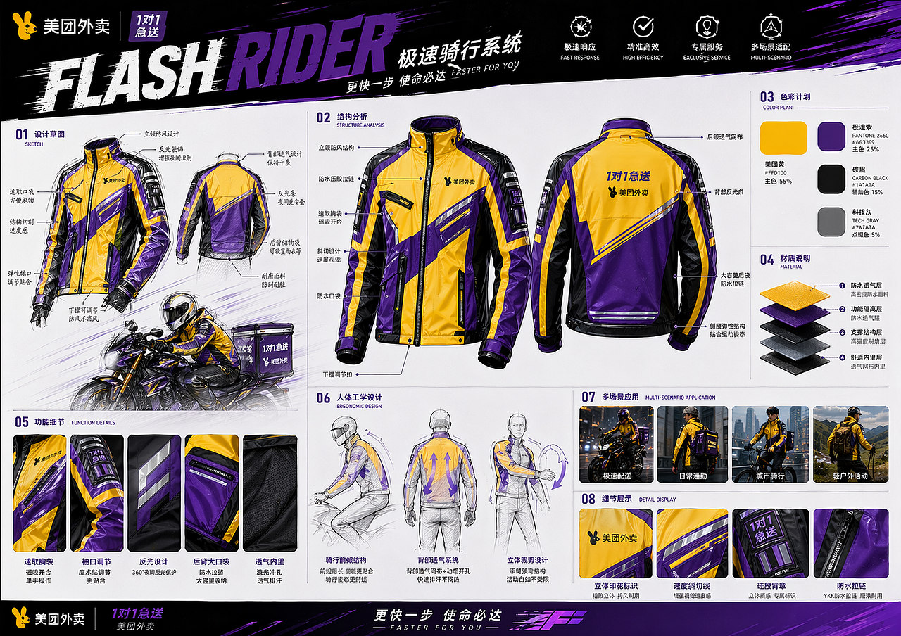 FLASH RIDER 城市追风者・使命必达（图ZNDA2MjQ4MDc2） - AI作品 - 站酷设计师Z285990739原创素材 - 站酷ZCOOL