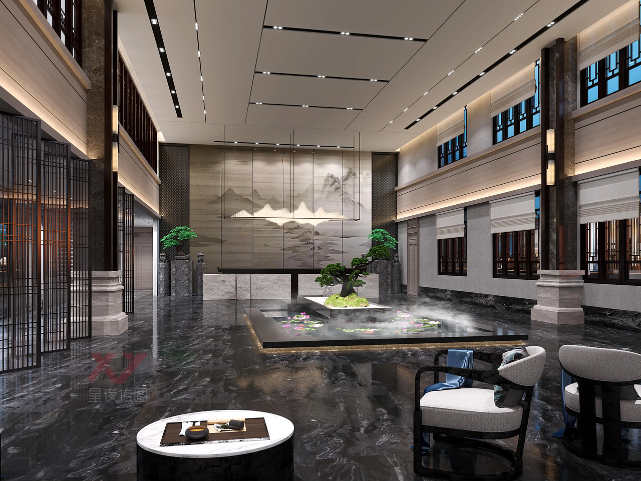 中式度假酒店|质朴的中式美学（图ZNDA2MjQ5NzIw） - 建筑设计 - 站酷设计师夏晗design原创素材 - 站酷ZCOOL