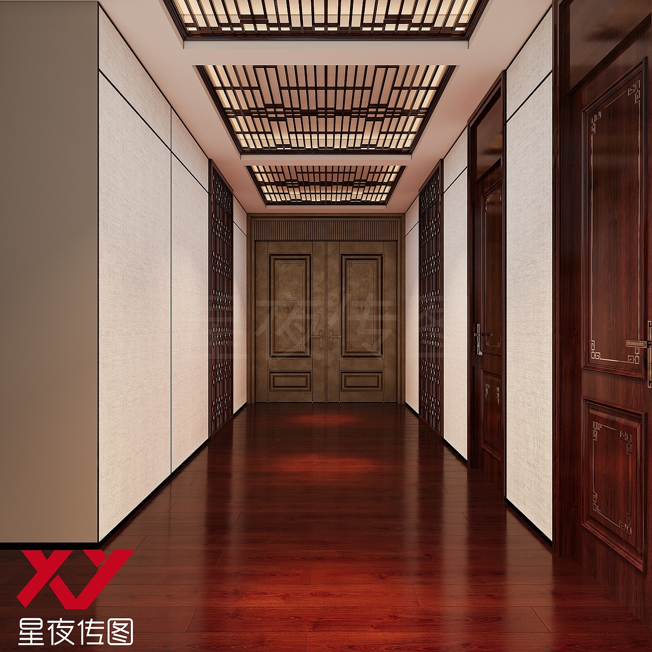 新中式走廊设计（图ZNDA2MjUwNzcy） - 家装设计 - 站酷设计师白甜啊原创素材 - 站酷ZCOOL