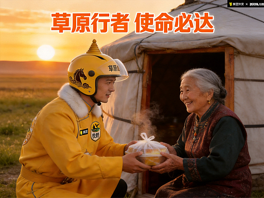 美团骑手服装设计：【牧野·速递】—— 草原行者，使命必达