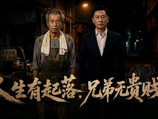万般皆是命，半点不由人人生有起落，兄弟无贵贱