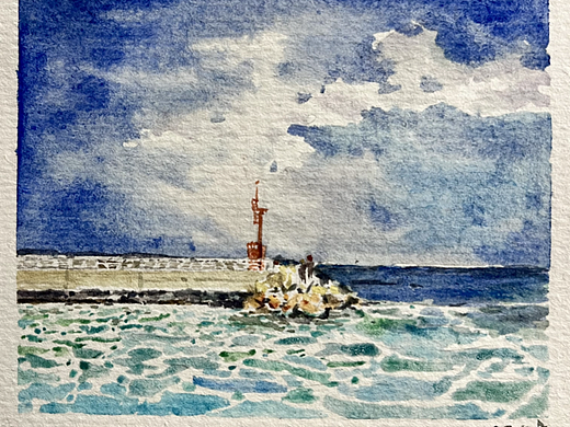 海岛.海堤