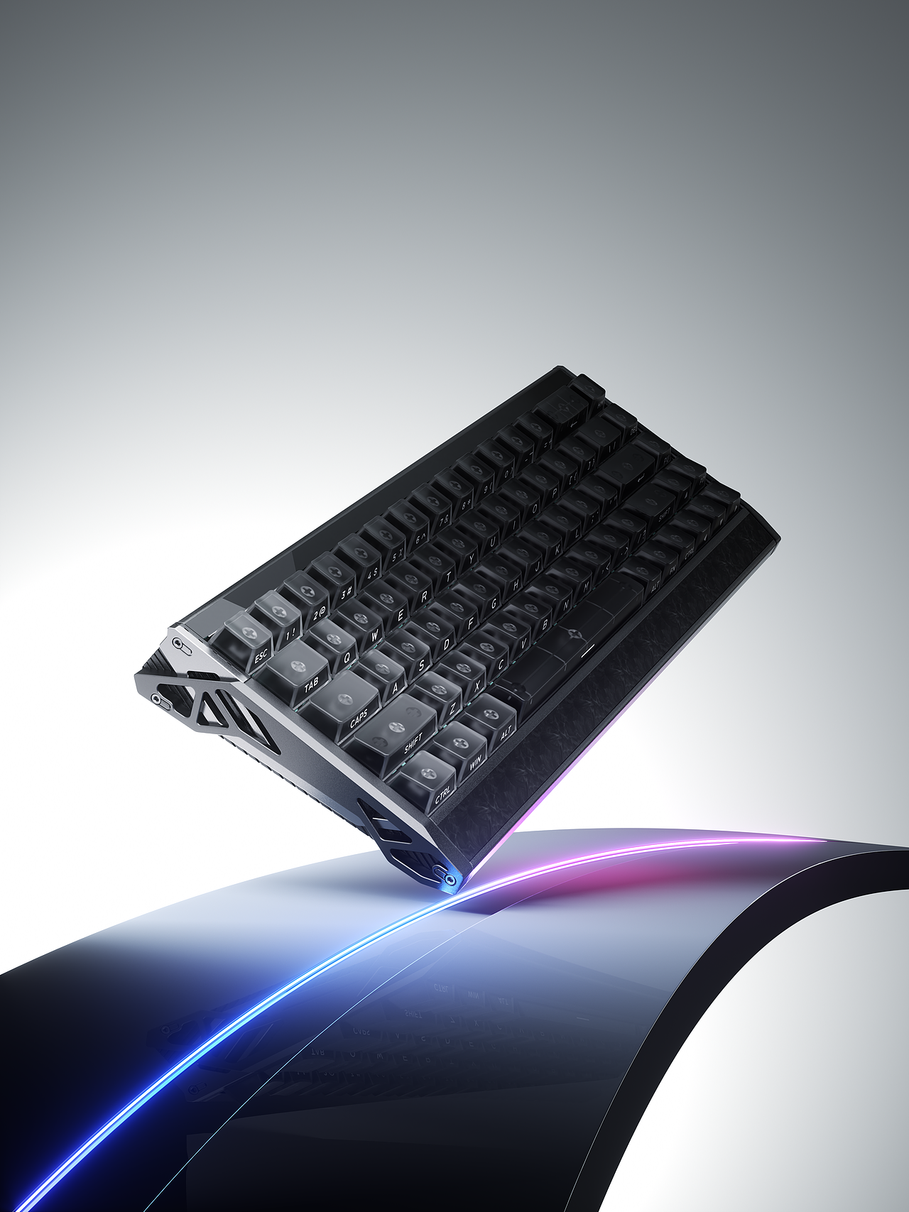 EWEAN-前行者ES68全铝磁轴键盘产品渲染（图ZNDA2MjYyOTgw） - 产品 - 站酷设计师欧阳疯ouyangfeng原创素材 - 站酷ZCOOL