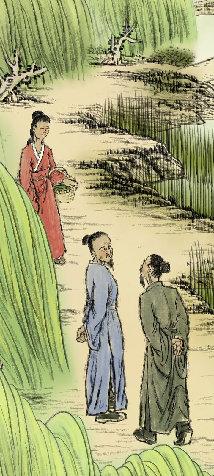 唐诗插图（图ZNDA2MjY0MDYw） - 绘本 - 站酷设计师岗底长江原创素材 - 站酷ZCOOL