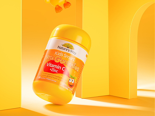 Lemongraphy | 儿童维生素产品场景图静物杭州电商摄影
