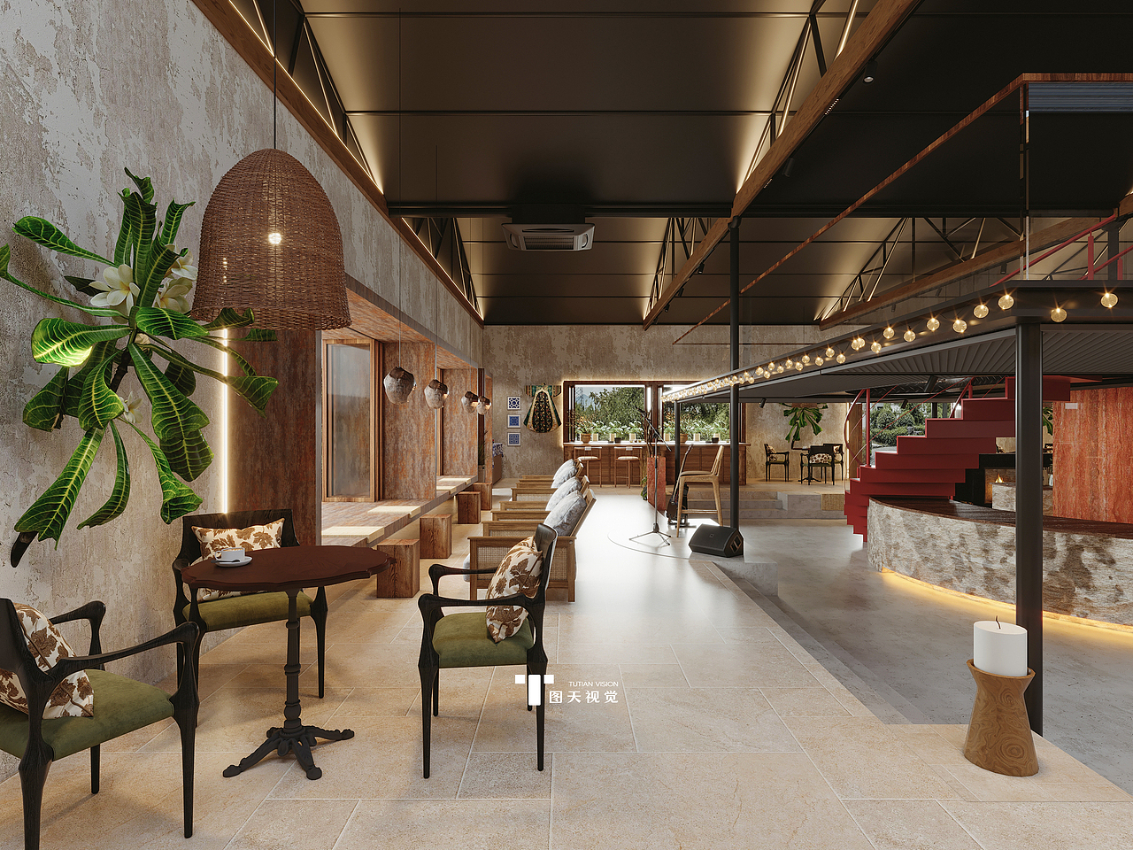 芒市咖啡烘焙综合店（图ZNDA2MjY5Nzg0） - 商业空间设计 - 站酷设计师图天设计SUSU原创素材 - 站酷ZCOOL