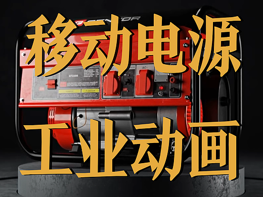 极幻数字 | 移动电源三维动画-工业电池-产品动画