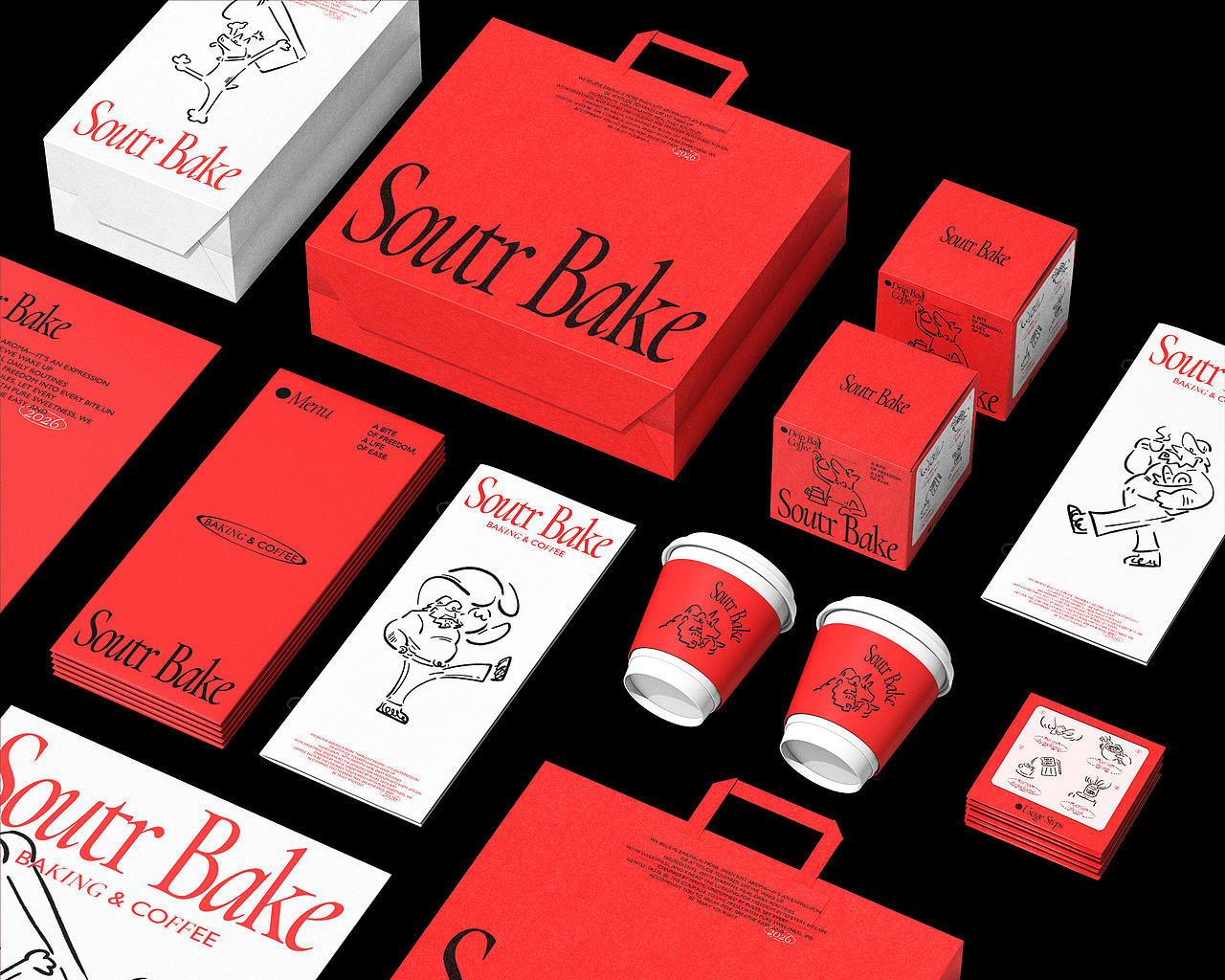 Soutr Bake烘焙和咖啡品牌设计（图ZNDA2Mjg2MzA0） - 品牌 - 站酷设计师不知名商店原创素材 - 站酷ZCOOL