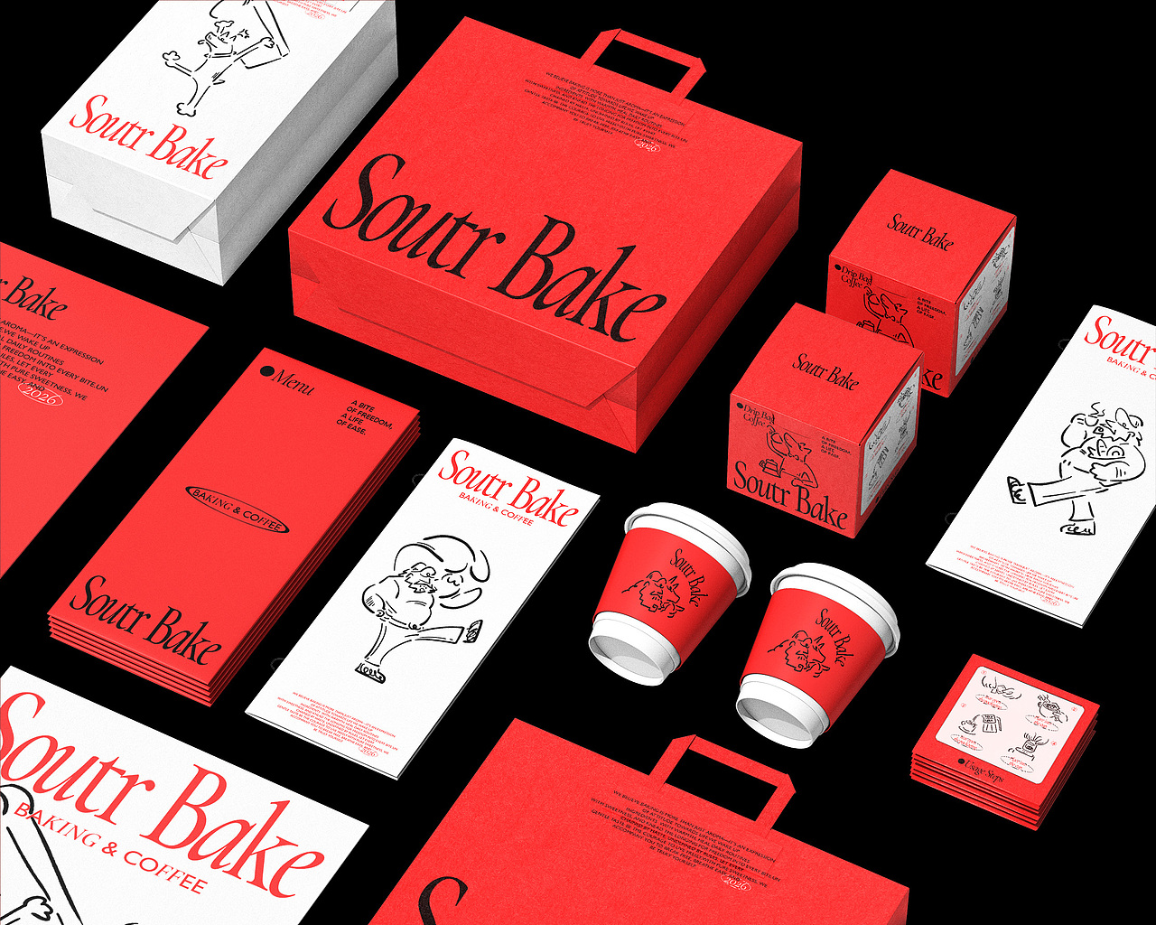 Soutr Bake烘焙和咖啡品牌设计（图ZNDA2Mjg2MzA0） - 品牌 - 站酷设计师不知名商店原创素材 - 站酷ZCOOL