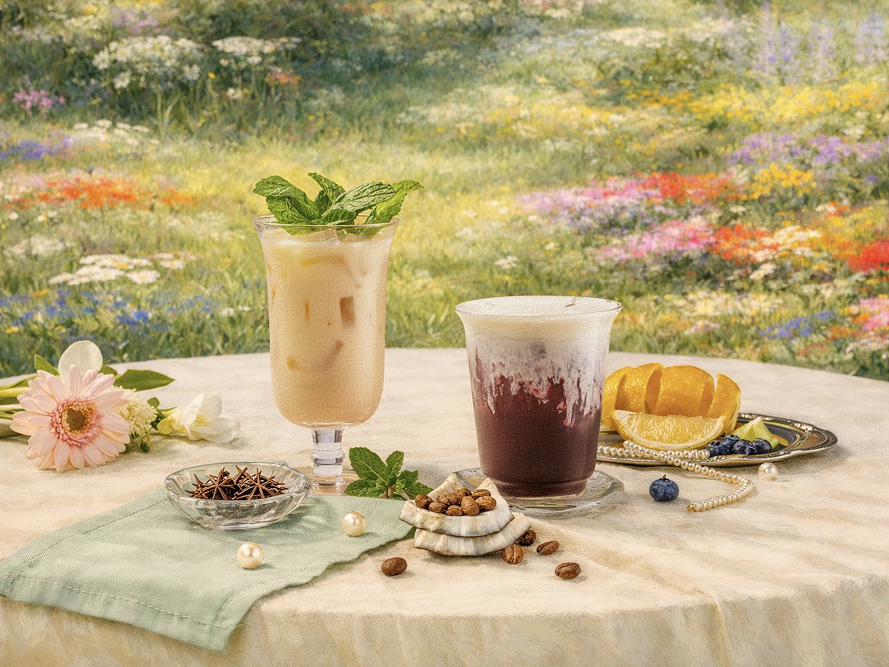东边植造｜夏季🌿饮品拍摄如何打造油画感？（图ZNDA2Mjg4NDIw） - 美食摄影 - 站酷设计师春生生画原创素材 - 站酷ZCOOL