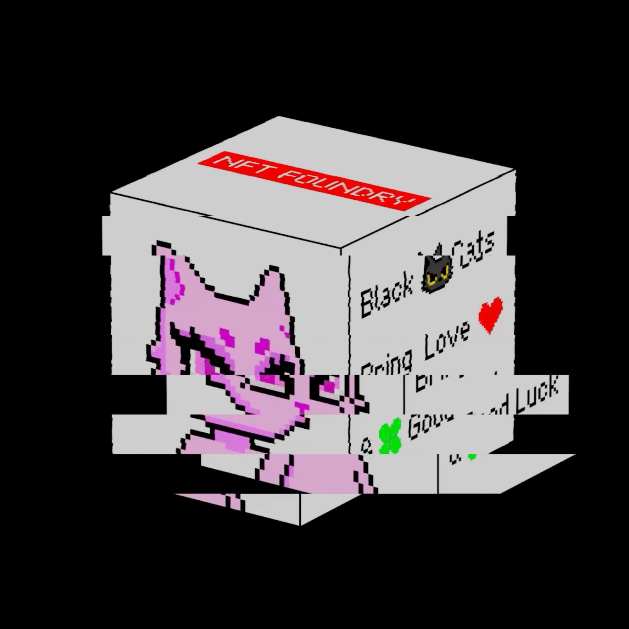 black cats nft design（图ZNDA2MjkzMTAw） - IP形象 - 站酷设计师黄雨非原创素材 - 站酷ZCOOL