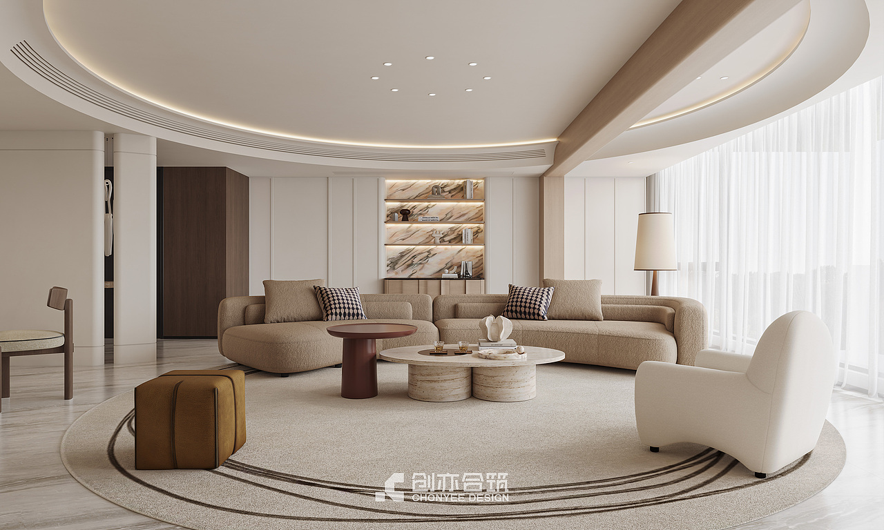 创亦合筑CHONYEE DESIGN｜长沙·招商江山境 225平（图ZNDA2MzA1ODg0） - 家装设计 - 站酷设计师创亦合筑全案设计原创素材 - 站酷ZCOOL