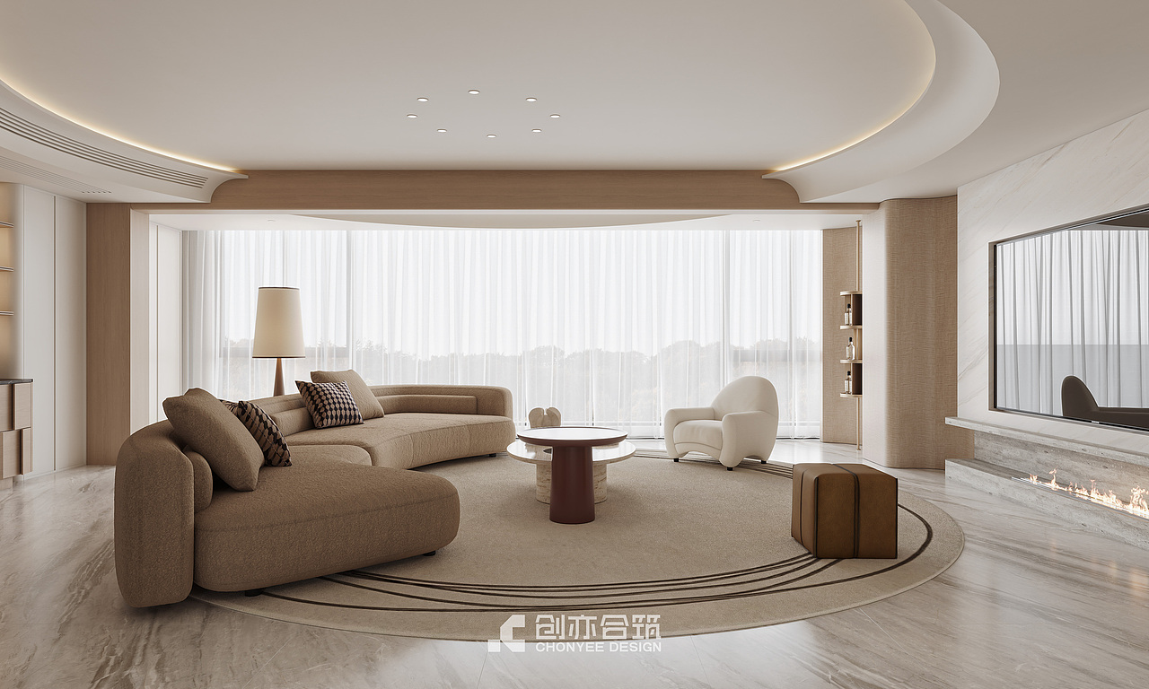 创亦合筑CHONYEE DESIGN｜长沙·招商江山境 225平（图ZNDA2MzA1ODg4） - 家装设计 - 站酷设计师创亦合筑全案设计原创素材 - 站酷ZCOOL