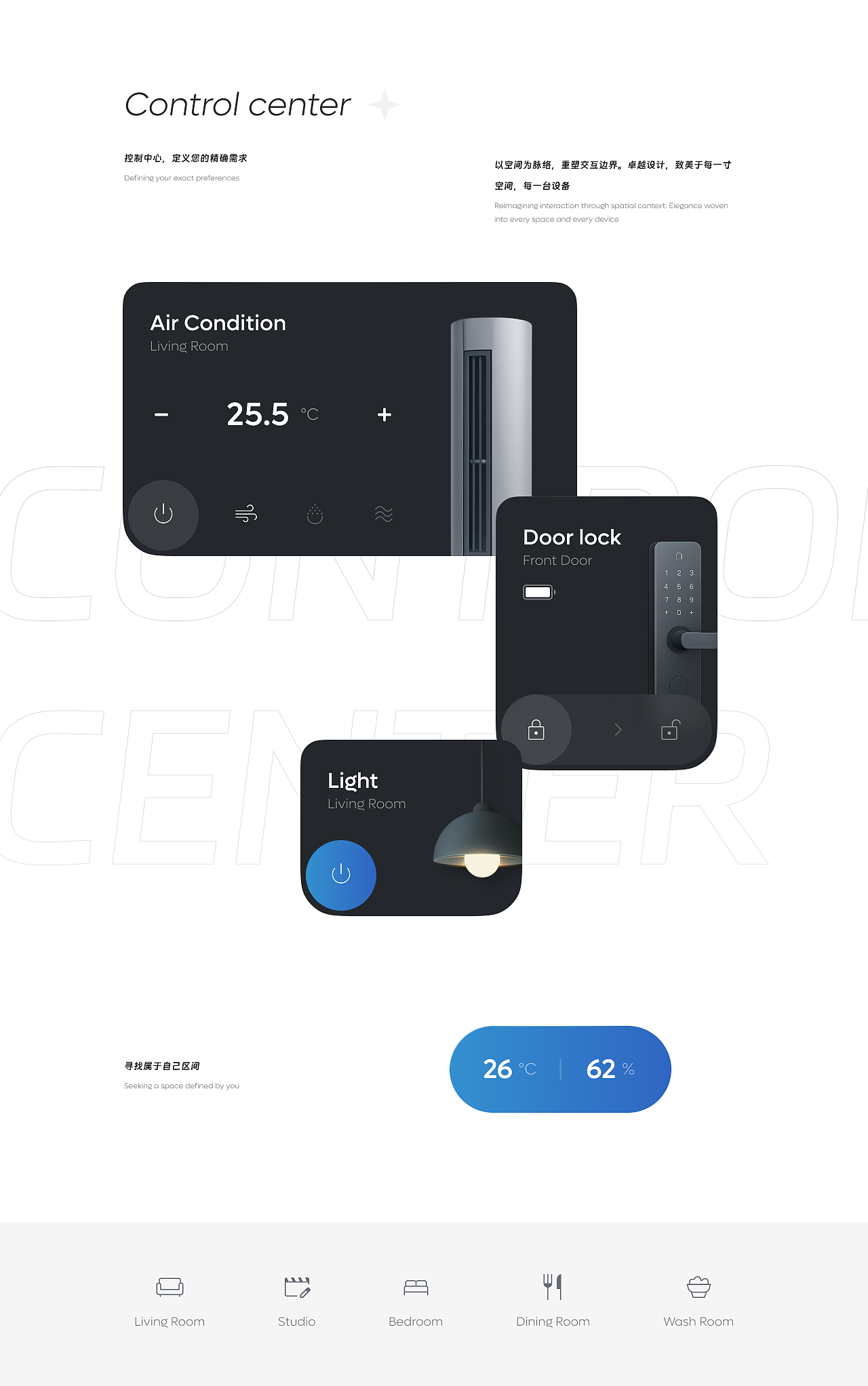 Skyarc智能家居APP（图ZNDA2MzA5MTQ0） - APP界面 - 站酷设计师JoyTaung见唐原创素材 - 站酷ZCOOL