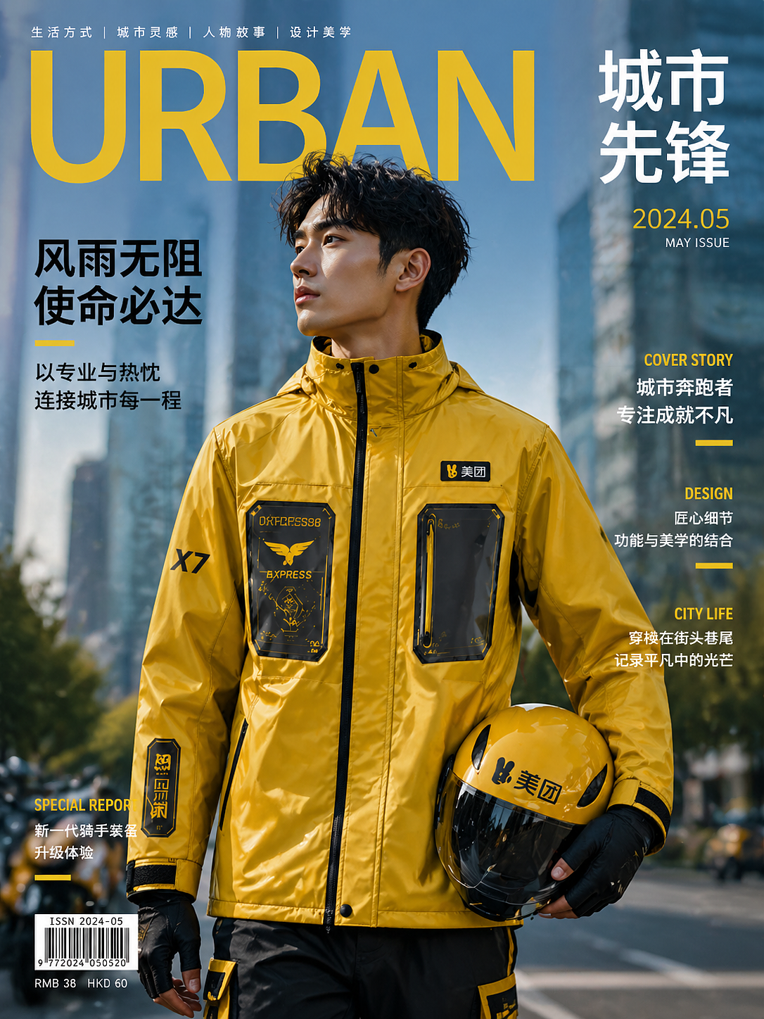 城市先锋-美团衣服（图ZNDA2MzEzNzY4） - AI作品 - 站酷设计师Gpaint原创素材 - 站酷ZCOOL