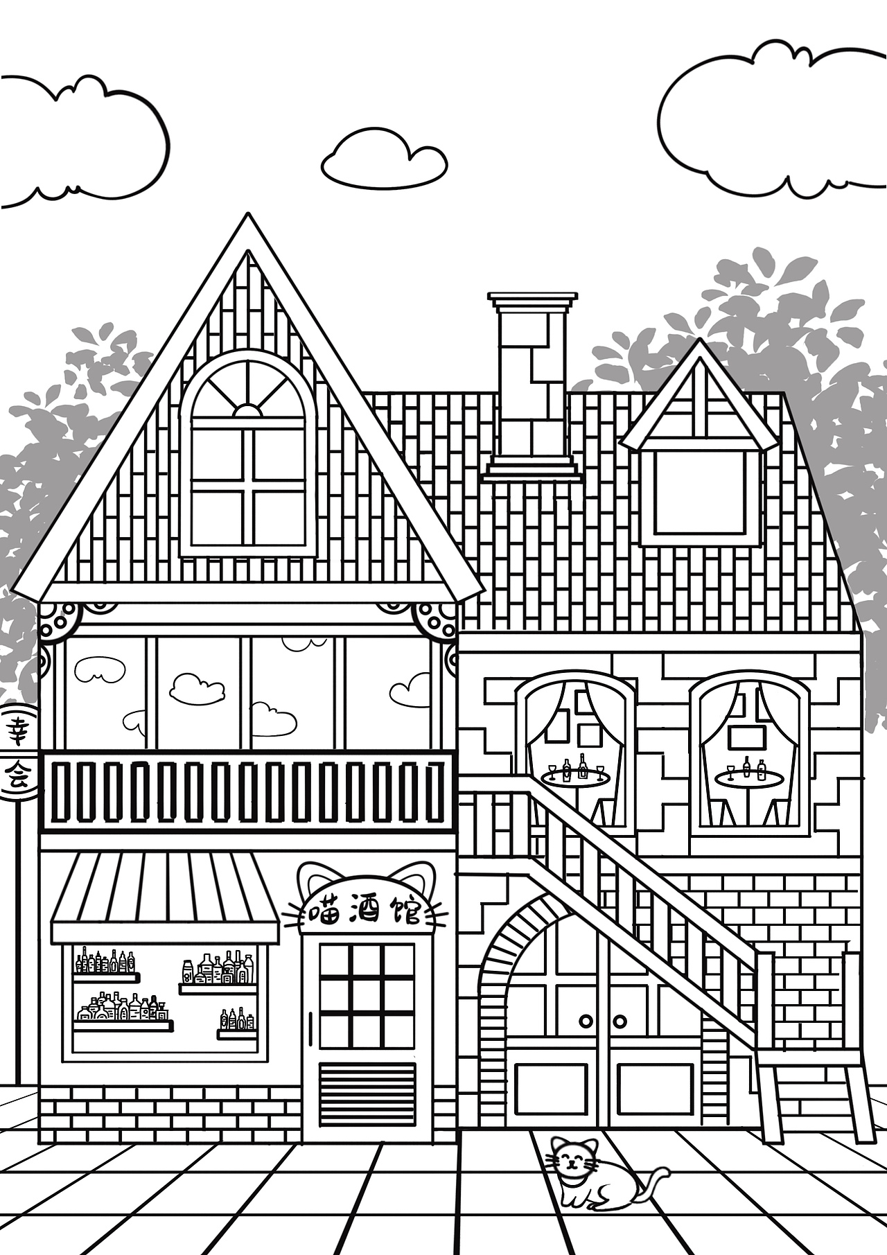 建筑稿件展示🏡（图ZNDA2MzE4NDUy） - 商业插画 - 站酷设计师翟小景原创素材 - 站酷ZCOOL