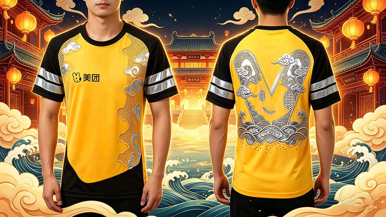 安全为基，国潮为韵 - 美团外卖骑手工装设计（图ZNDA2MzI0MzU2） - 其他服装 - 站酷设计师轻雨1原创素材 - 站酷ZCOOL
