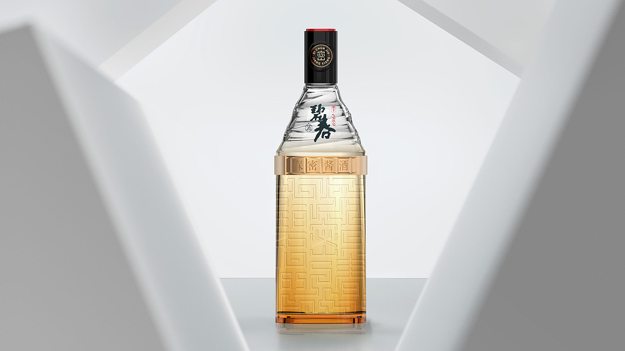 碧春光瓶酒设计（图ZNDA2MzMyNjIw） - 包装 - 站酷设计师青山吟原创素材 - 站酷ZCOOL