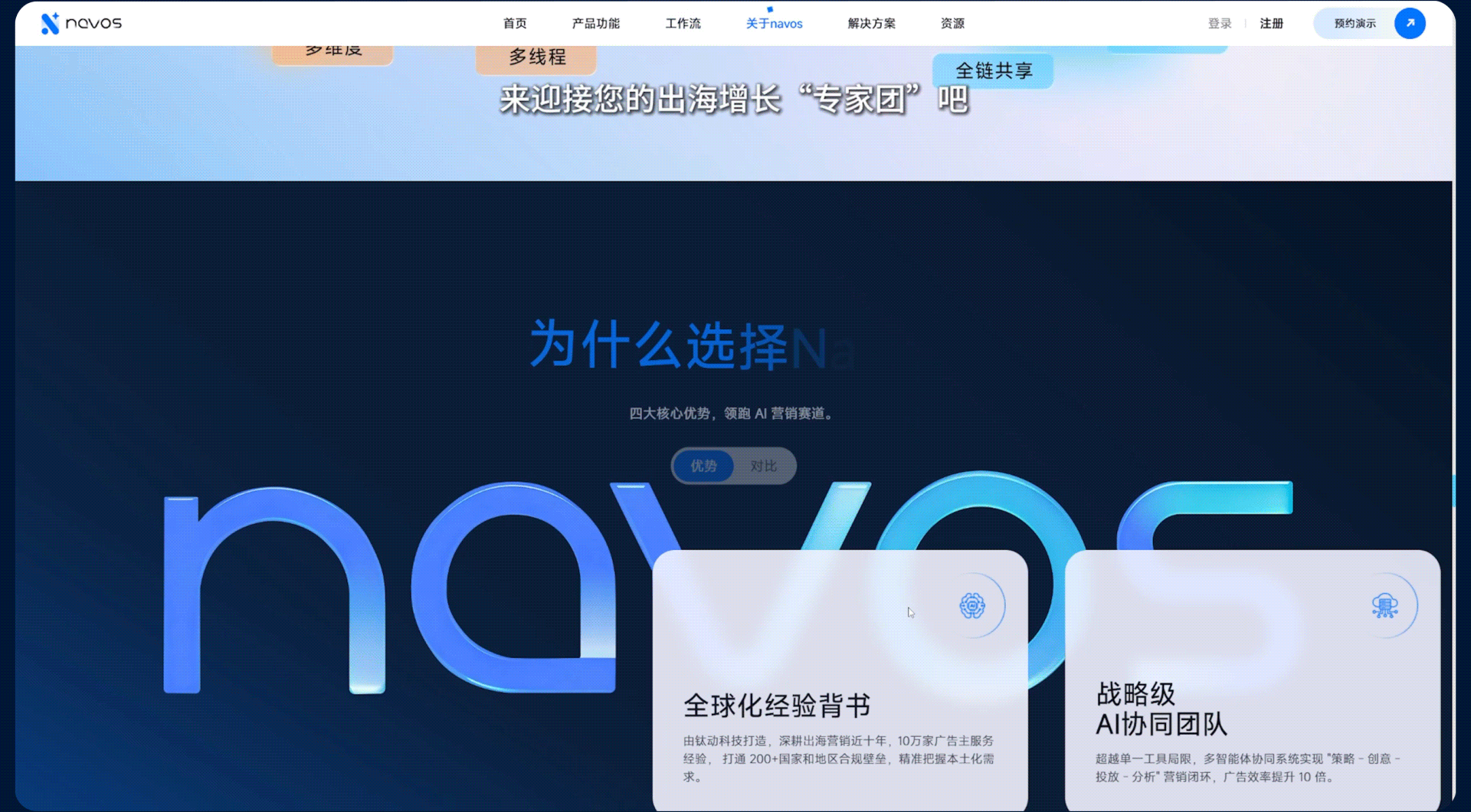 钛动科技 / Navos官网全新视觉设计——高端网站设计(图ZNDA2MzMzOTMy) - 企业官网 - 站酷设计师UUNN优势互动原创素材 - 站酷ZCOOL