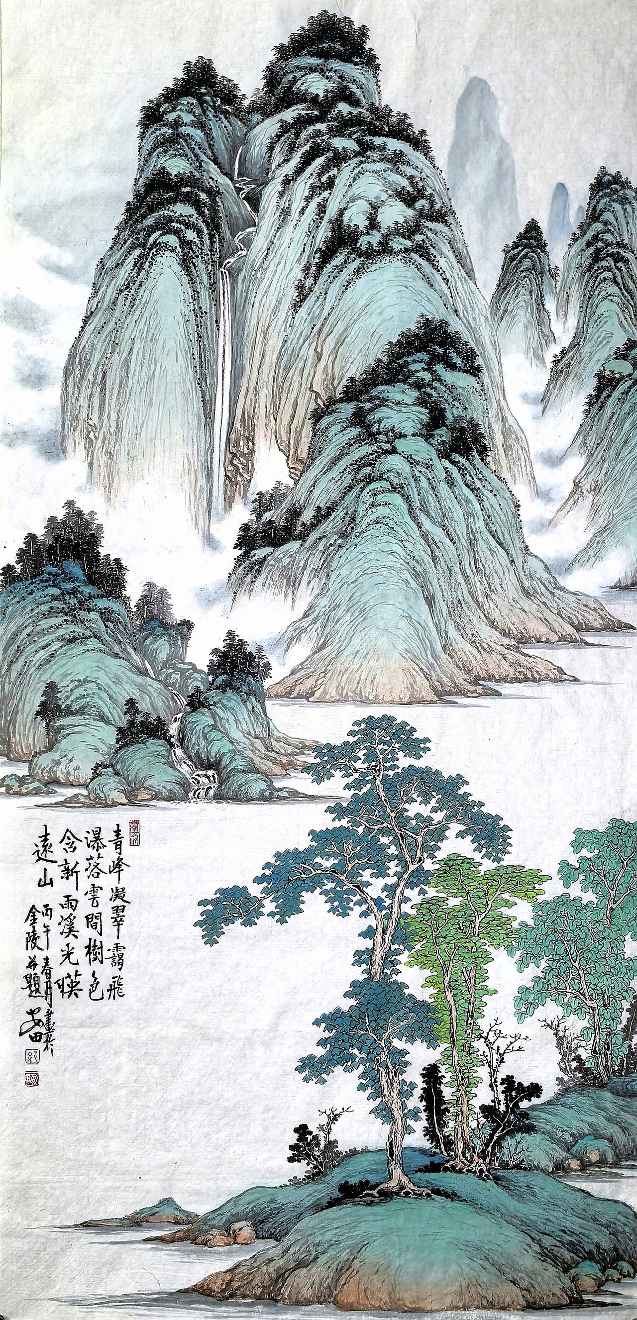 云烟清泉(图ZNDA2MzM4OTc2) - 绘画 - 站酷设计师安田原创素材 - 站酷ZCOOL