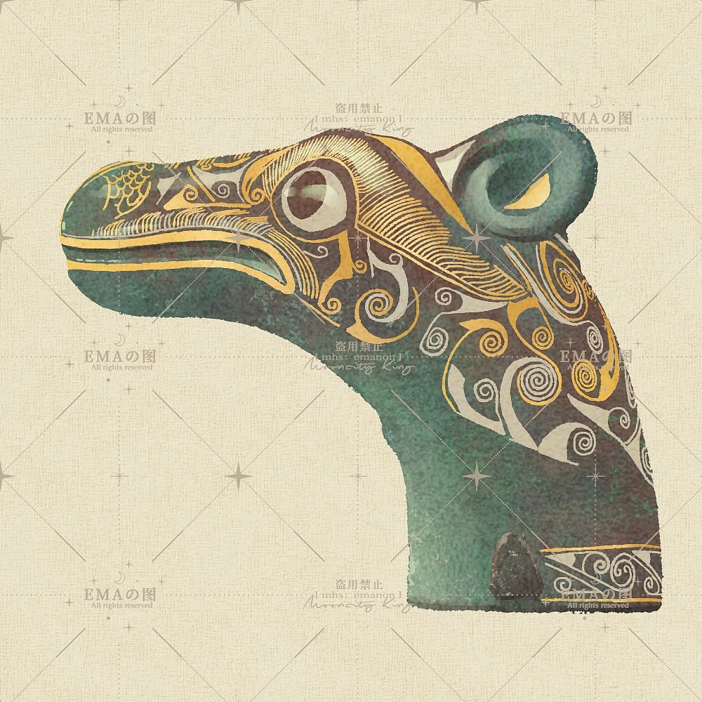 已出版青少年读本《史记是本语文书》文物插画（图ZNDA2MzQxNDEy） - 艺术插画 - 站酷设计师牙签emanon原创素材 - 站酷ZCOOL