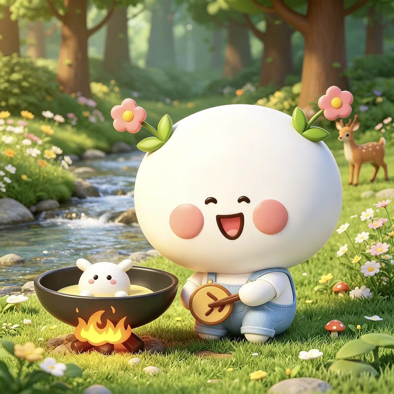 二花可爱头像壁纸~（图ZNDA2MzUzNzY0） - 单幅漫画 - 站酷设计师仙粑原创素材 - 站酷ZCOOL