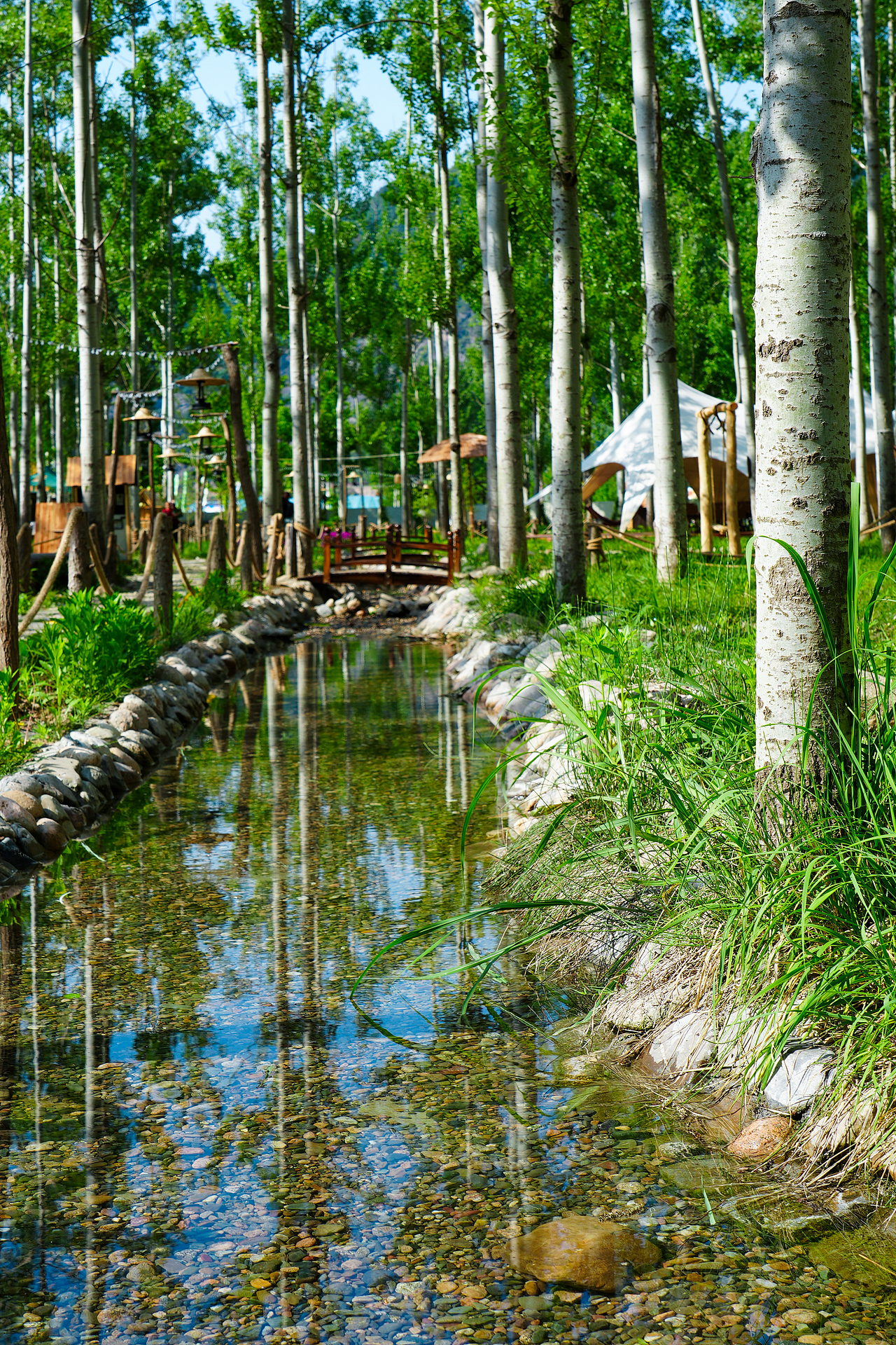 徽县江口村蝉鸣园露营基地（图ZNDA2MzU3NTUy） - 环境/建筑摄影 - 站酷设计师金徽高旭原创素材 - 站酷ZCOOL