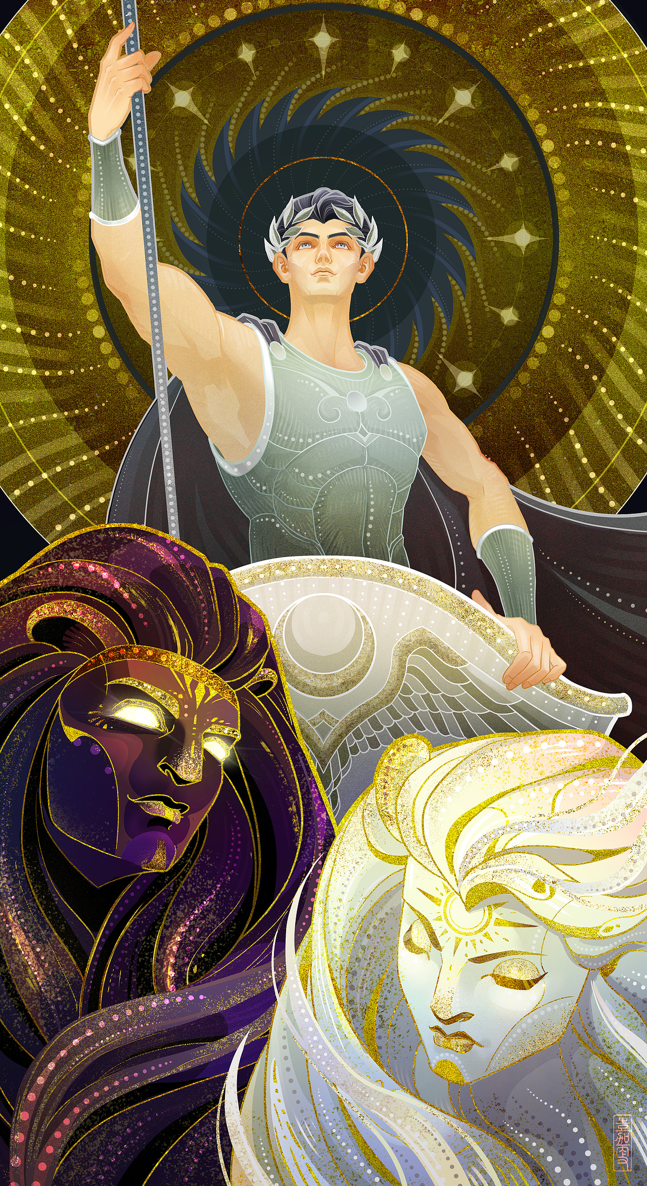 塔罗项目:圣域–心镜（图ZNDA2MzY1NzYw） - 艺术插画 - 站酷设计师嘉更插画原创素材 - 站酷ZCOOL
