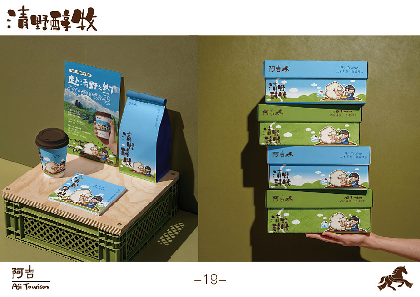 阿吉Aji Tourism文旅品牌（图ZNDA2MzY3MTM2） - 品牌 - 站酷设计师心里不下雨原创素材 - 站酷ZCOOL