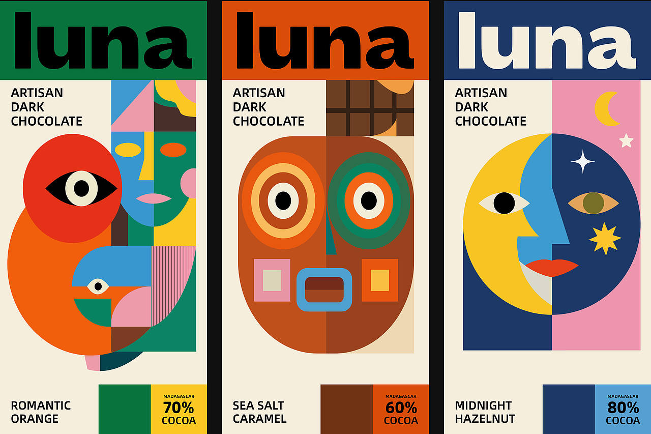 LUNA | 餐巧克力品牌全案设计（图ZNDA2MzY4NzM2） - 品牌 - 站酷设计师南二段原创素材 - 站酷ZCOOL