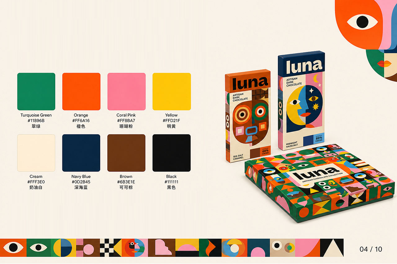 LUNA | 餐巧克力品牌全案设计（图ZNDA2MzY4NzQw） - 品牌 - 站酷设计师南二段原创素材 - 站酷ZCOOL