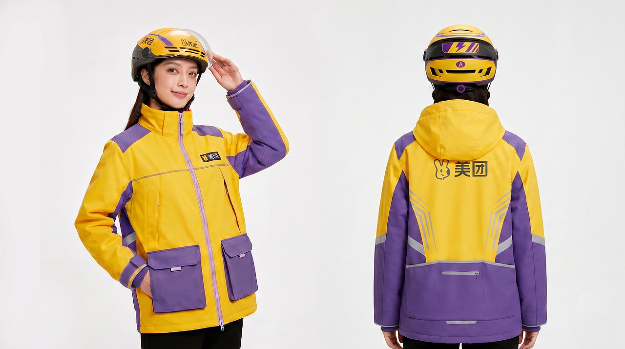 「紫电极速」——美团1对1急送服装设计(图ZNDA2Mzc3NjY4) - AI作品 - 站酷设计师像素农夫DESIGN原创素材 - 站酷ZCOOL