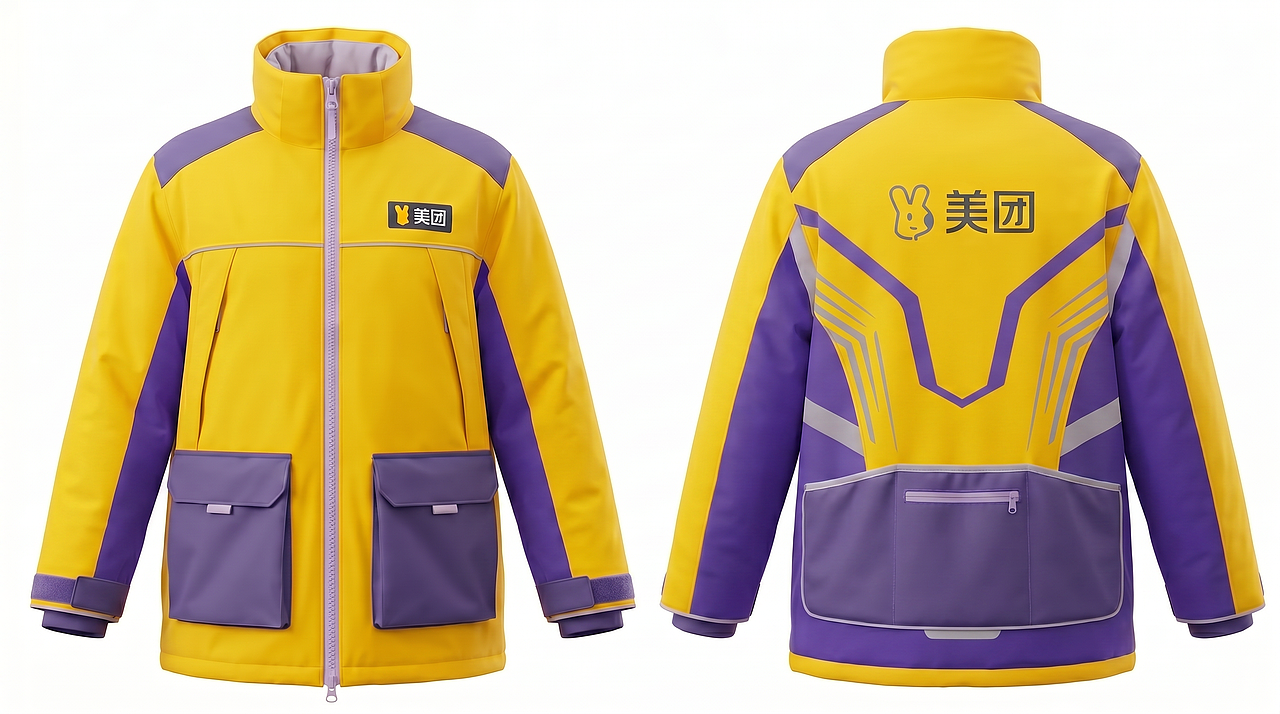 「紫电极速」——美团1对1急送服装设计(图ZNDA2Mzc3Njcy) - AI作品 - 站酷设计师像素农夫DESIGN原创素材 - 站酷ZCOOL