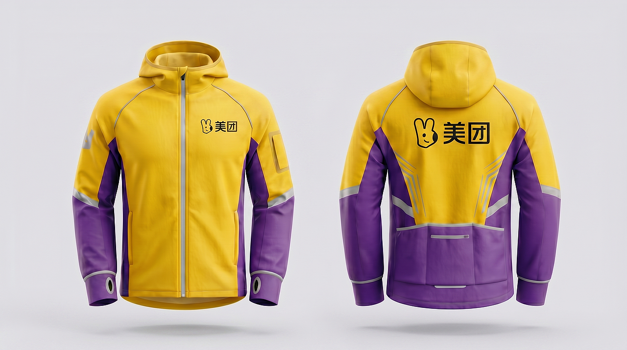 「紫电极速」——美团1对1急送服装设计(图ZNDA2Mzc3Njg4) - AI作品 - 站酷设计师像素农夫DESIGN原创素材 - 站酷ZCOOL
