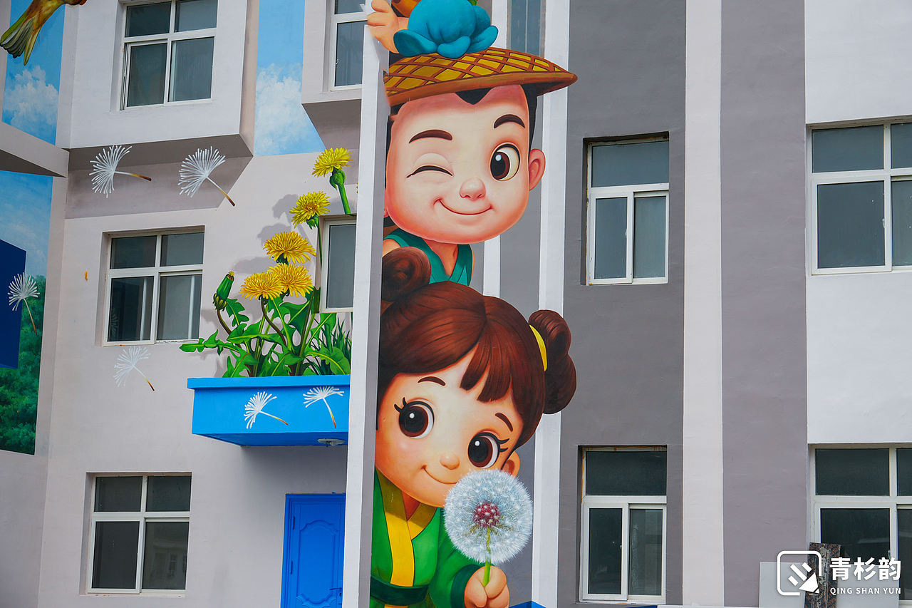 彭镇黄楼（图ZNDA2MzgzNDIw） - 商业空间设计 - 站酷设计师青杉韵墙绘原创素材 - 站酷ZCOOL