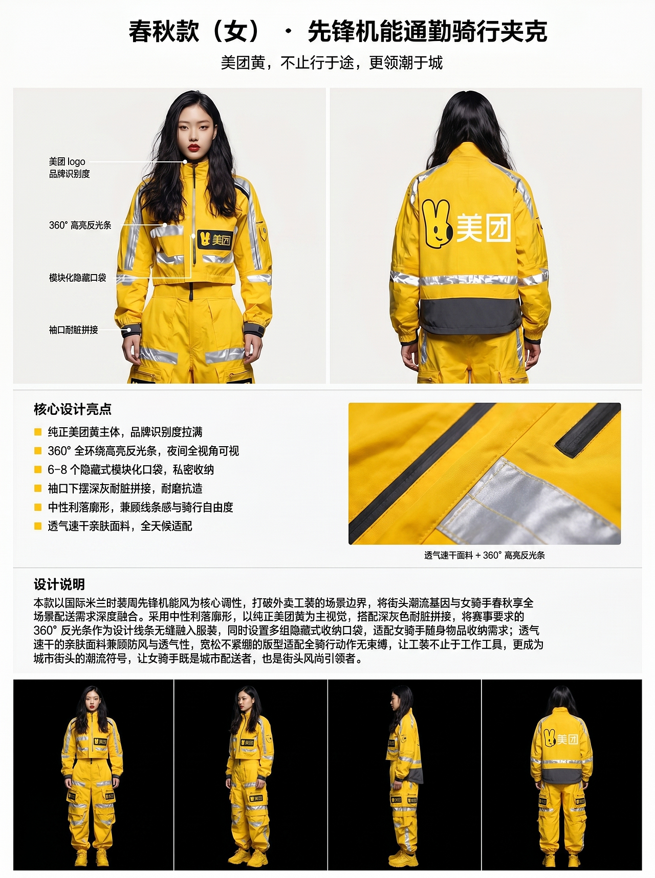 街头先锋 自成风潮 第一届美团黄衣服设计大赛（图ZNDA2MzgzODc2） - 休闲/流行服饰 - 站酷设计师怎么能不美呢原创素材 - 站酷ZCOOL
