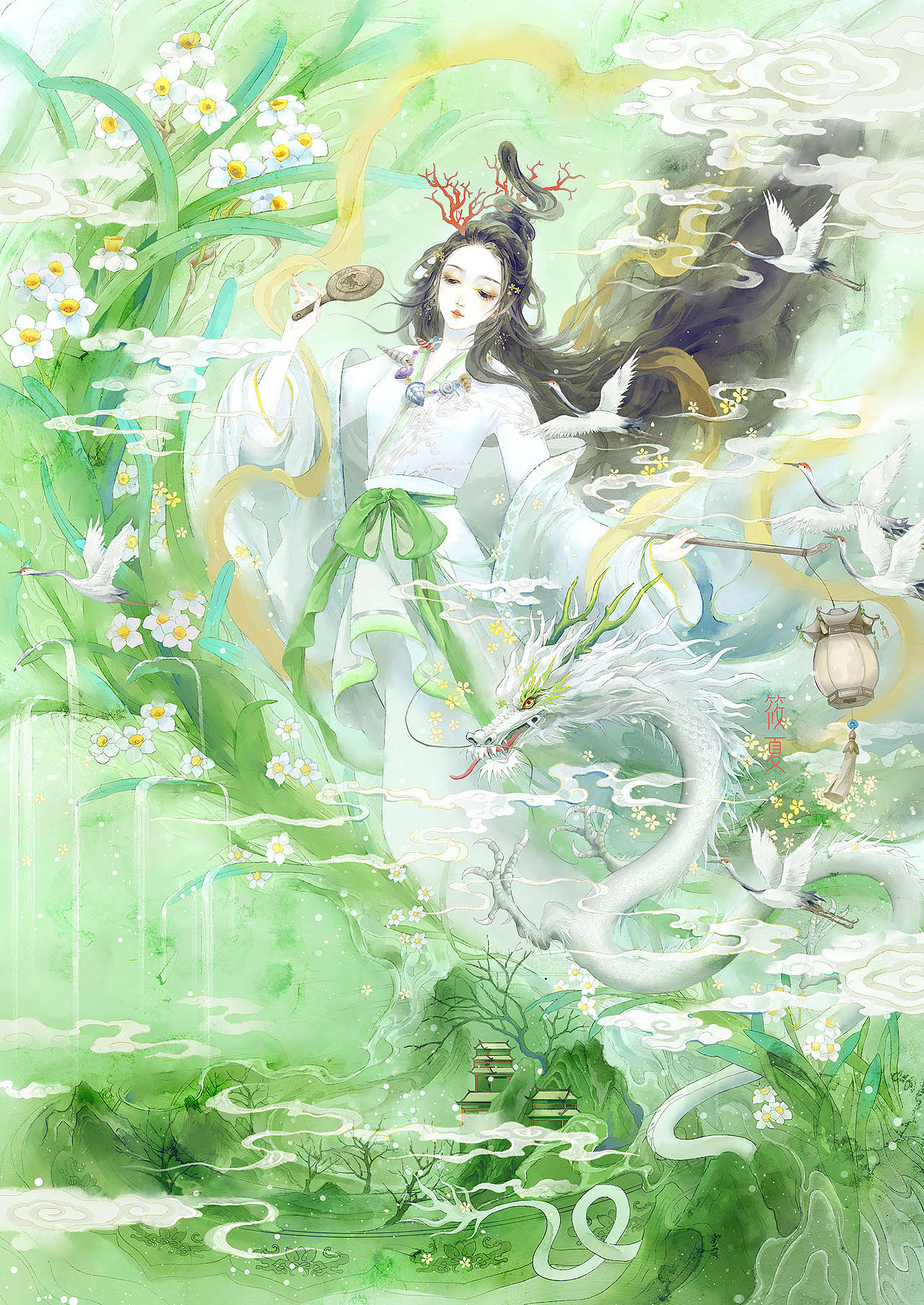 花神拟人——上（图ZNDA2Mzg0OTMy） - 创作习作 - 站酷设计师画画的筱夏原创素材 - 站酷ZCOOL