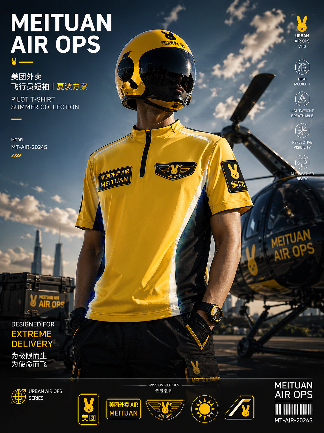 【太阳使者计划】美团外卖骑手服设计（图ZNDA2MzkzNjAw） - 其他服装 - 站酷设计师精神小炎原创素材 - 站酷ZCOOL