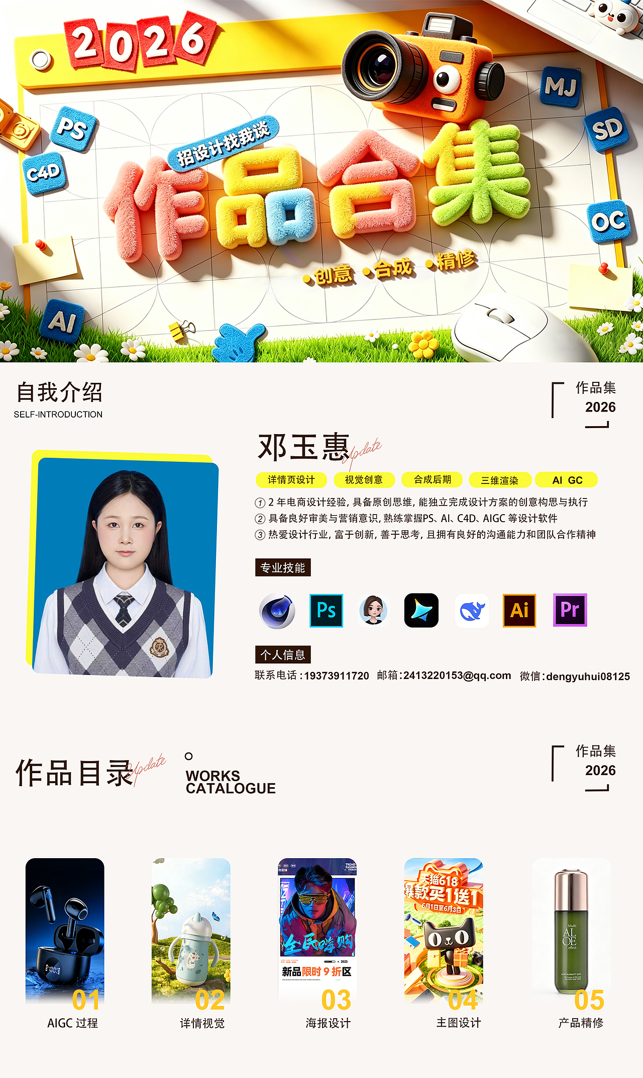 2025~2026作品合集（求职作品集）（图ZNDA2MzkzNjMy） - 电商 - 站酷设计师大鱼小虾原创素材 - 站酷ZCOOL