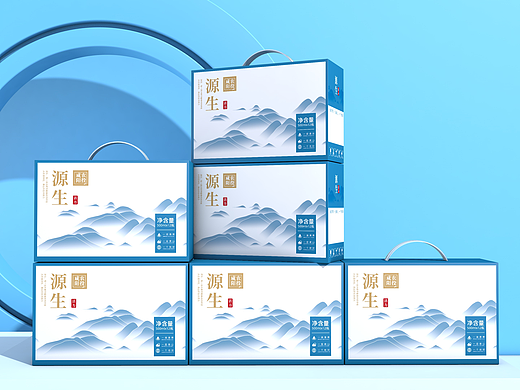 咸阳农投子午河矿泉水包装设计中端线