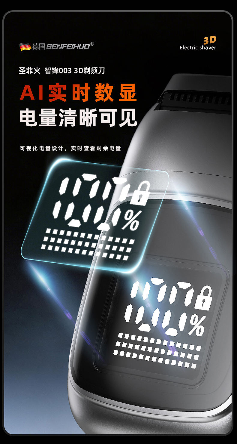 圣菲火电动剃须刀（图ZNDA2NDA1NTcy） - 产品 - 站酷设计师Peter吕原创素材 - 站酷ZCOOL