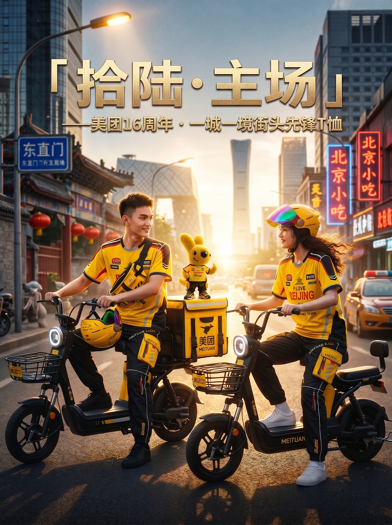 「拾陆·主场」——美团16周年 · 一城一境街头先锋T恤（图ZNDA2NDEwMTQw） - 其他服装 - 站酷设计师诣号原创素材 - 站酷ZCOOL