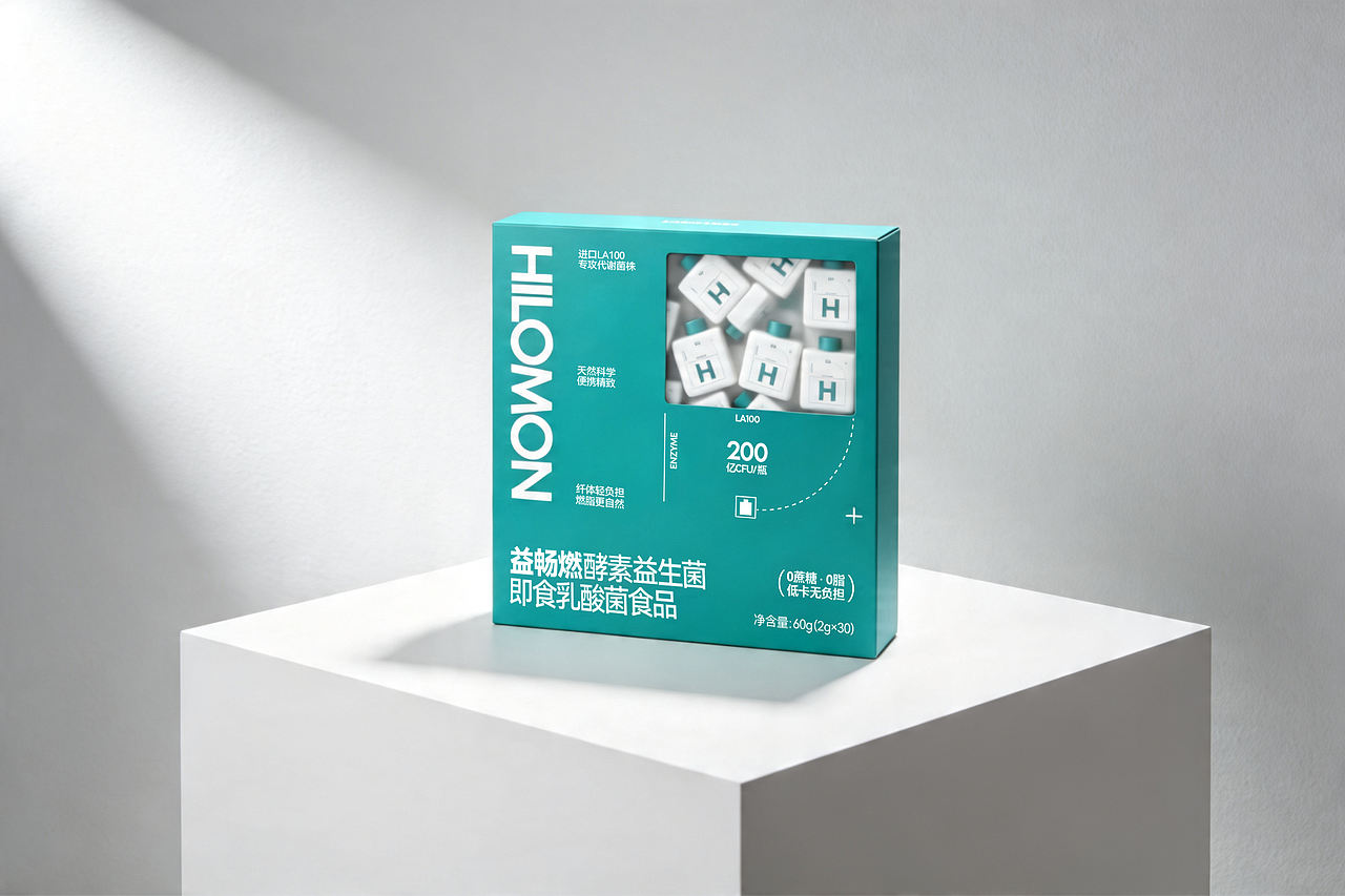 HILOMON 酵素益生菌系列包装全案设计（图ZNDA2NDEwNTQ4） - 包装 - 站酷设计师月皿原创工作室原创素材 - 站酷ZCOOL